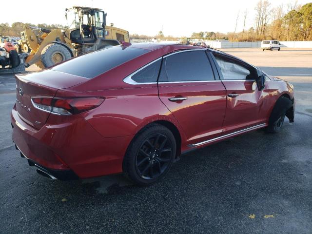 5NPE34AB7JH679483 - 2018 HYUNDAI SONATA SPORT RED photo 3