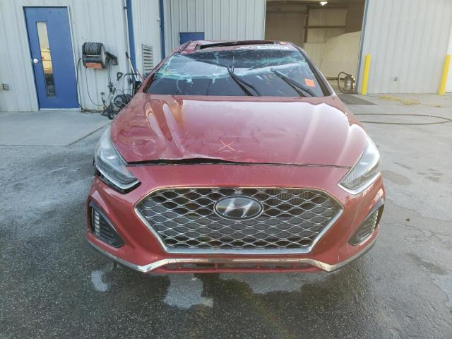 5NPE34AB7JH679483 - 2018 HYUNDAI SONATA SPORT RED photo 5