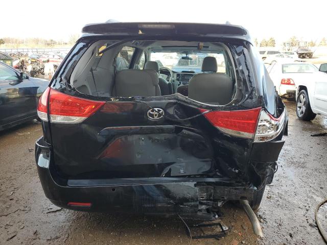 5TDYK3DC0CS273315 - 2012 TOYOTA SIENNA XLE BLACK photo 6