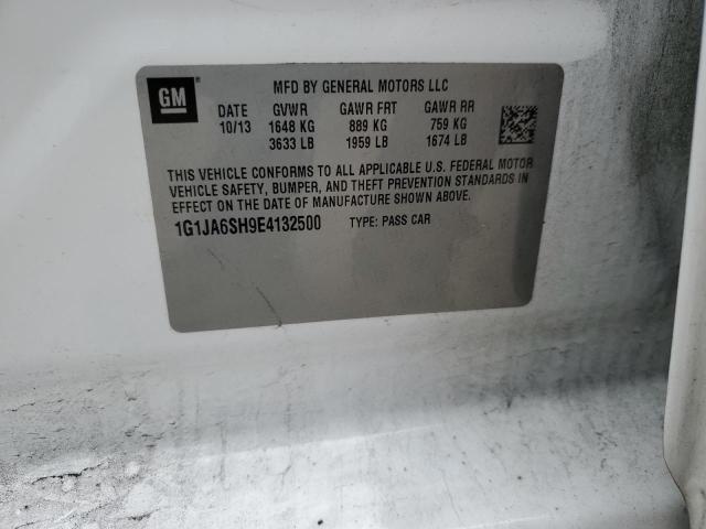 1G1JA6SH9E4132500 - 2014 CHEVROLET SONIC LS WHITE photo 12