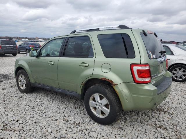 1FMCU49HX8KB40814 - 2008 FORD ESCAPE HEV GREEN photo 2