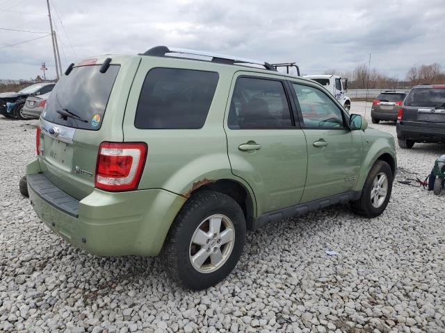 1FMCU49HX8KB40814 - 2008 FORD ESCAPE HEV GREEN photo 3