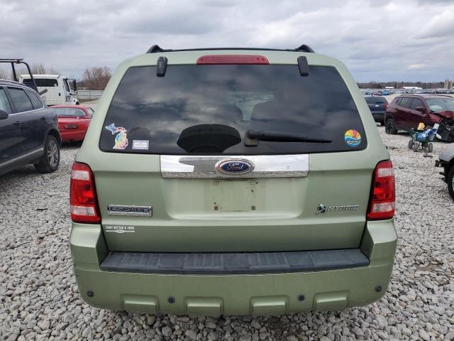 1FMCU49HX8KB40814 - 2008 FORD ESCAPE HEV GREEN photo 6