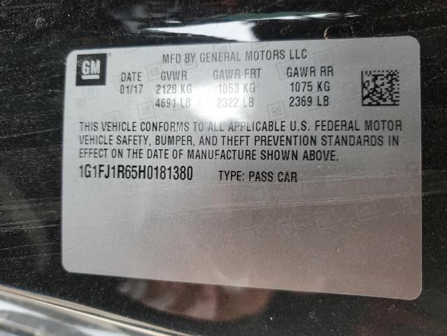 1G1FJ1R65H0181380 - 2017 CHEVROLET CAMARO ZL1 黑色 照片 13