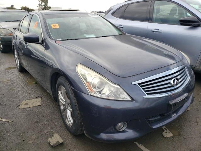 JN1CV6AP4AM409225 - 2010 INFINITI G37 BASE BLUE photo 4