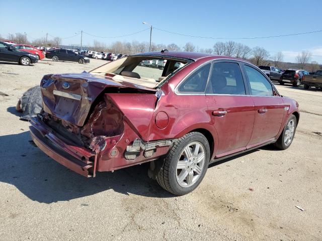 1FAHP25W68G121504 - 2008 FORD TAURUS LIMITED BURGUNDY photo 3