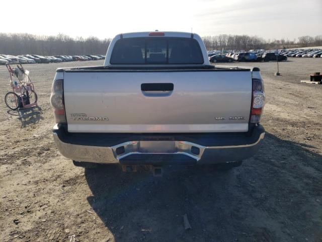 3TMMU4FN3AM020970 - 2010 TOYOTA TACOMA DOUBLE CAB LONG BED SILVER photo 6
