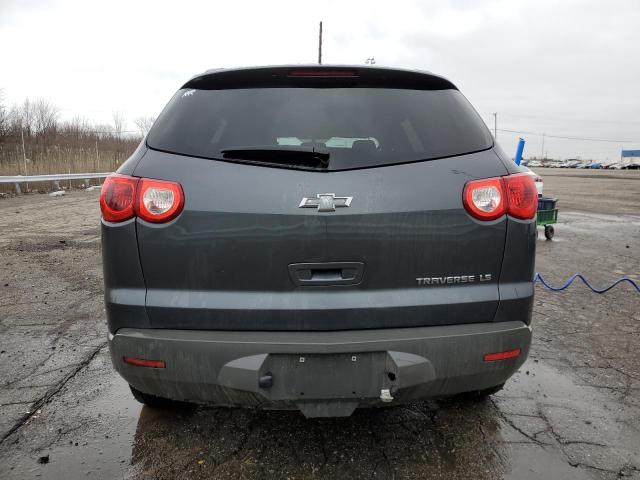 1GNKRFED7CJ390260 - 2012 CHEVROLET TRAVERSE LS GRAY photo 6