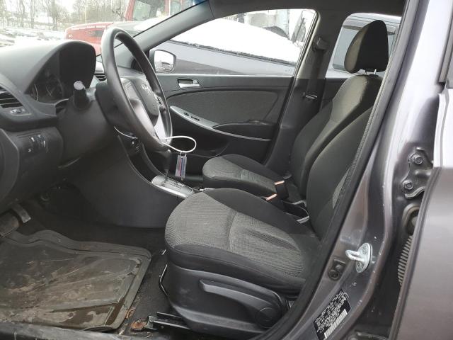 KMHCT5AE7EU181766 - 2014 HYUNDAI ACCENT GLS GRAY photo 7