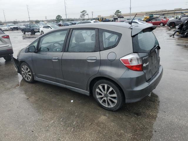 JHMGE8H5XDC055153 - 2013 HONDA FIT SPORT GRAY photo 2