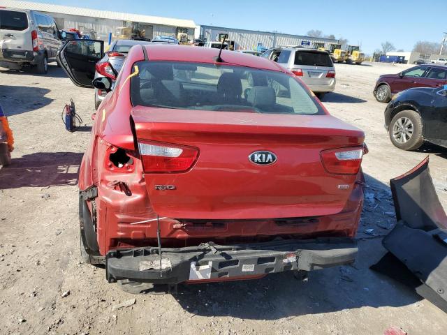 KNADM4A37H6075094 - 2017 KIA RIO LX RED photo 6