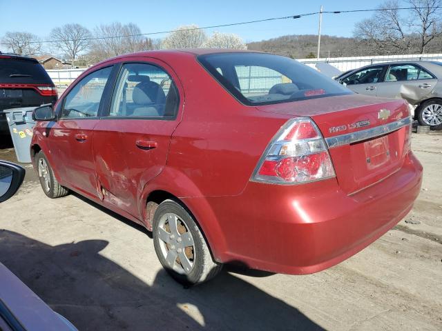KL1TD56648B198311 - 2008 CHEVROLET AVEO BASE RED photo 2