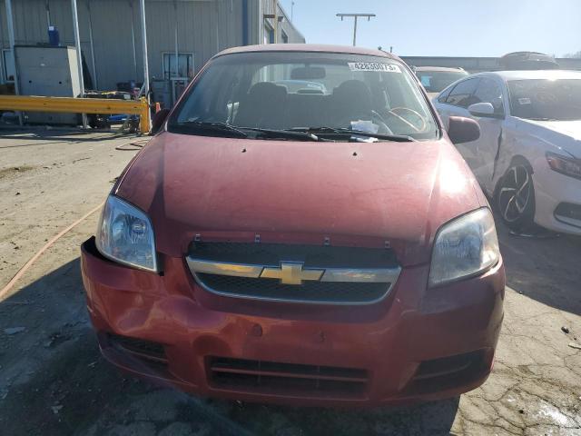 KL1TD56648B198311 - 2008 CHEVROLET AVEO BASE RED photo 5