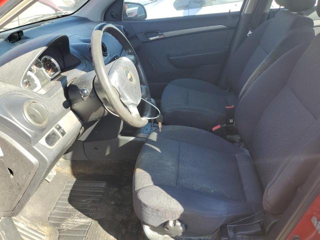 KL1TD56648B198311 - 2008 CHEVROLET AVEO BASE RED photo 7