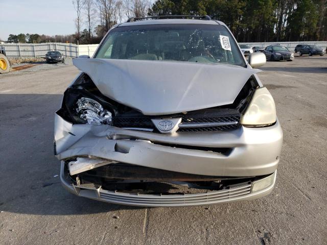 5TDZA22C34S033326 - 2004 TOYOTA SIENNA XLE SILVER photo 5