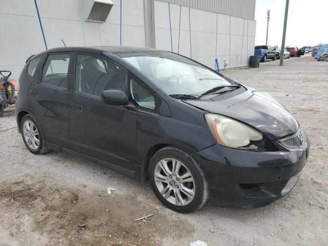 JHMGE88459S065402 - 2009 HONDA FIT SPORT BLACK photo 4