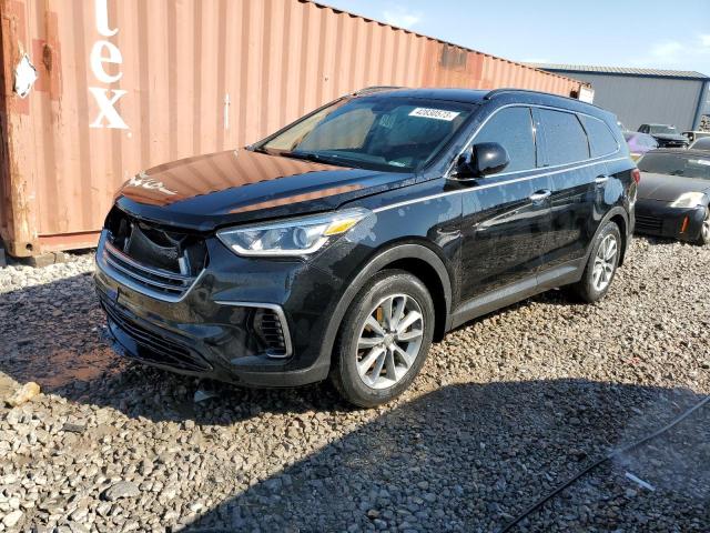 KM8SM4HF7HU242734 - 2017 HYUNDAI SANTA FE SE BLACK photo 1