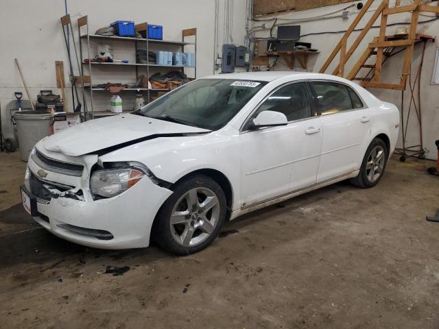 1G1ZH57B69F107822 - 2009 CHEVROLET MALIBU 1LT WHITE photo 1