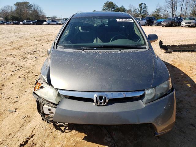 1HGFA15806L065581 - 2006 HONDA CIVIC EX GRAY photo 5