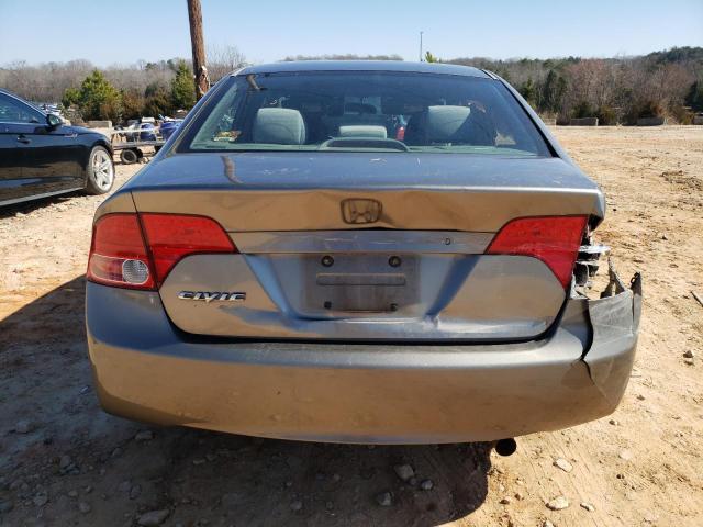 1HGFA15806L065581 - 2006 HONDA CIVIC EX GRAY photo 6