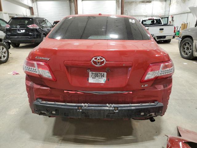 4T4BF3EK6BR138027 - 2011 TOYOTA CAMRY BASE RED photo 6