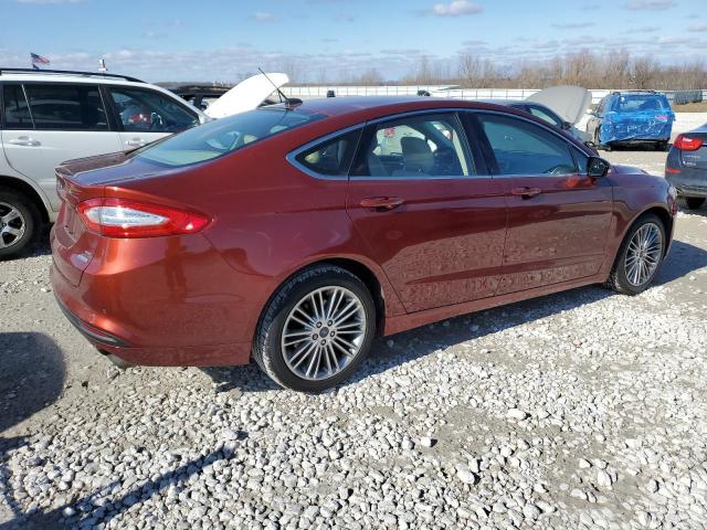 3FA6P0HD5ER389597 - 2014 FORD FUSION SE MAROON photo 3