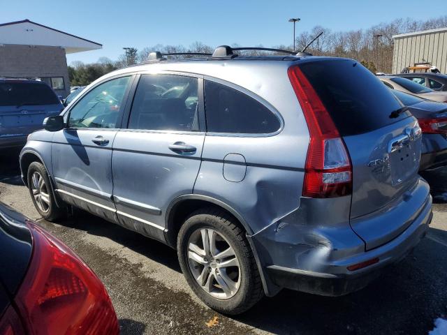 JHLRE4H77AC013042 - 2010 HONDA CR-V EXL TURQUOISE photo 2