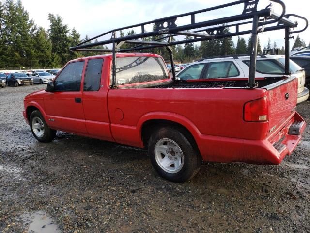 1GCCS19X1VK240294 - 1997 CHEVROLET S TRUCK S10 RED photo 2