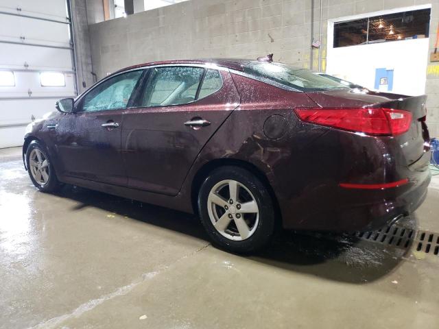 5XXGM4A73FG394347 - 2015 KIA OPTIMA LX BURGUNDY photo 2