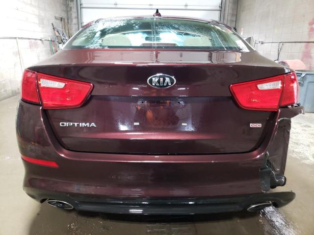 5XXGM4A73FG394347 - 2015 KIA OPTIMA LX BURGUNDY photo 6