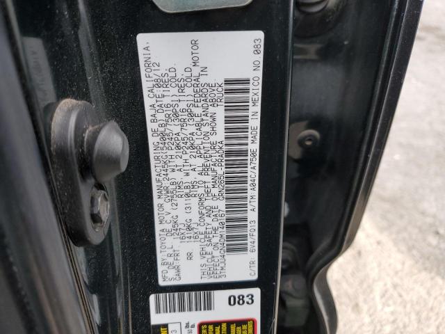 3TMJU4GN4DM140167 - 2013 TOYOTA TACOMA DOUBLE CAB PRERUNNER GREEN photo 13