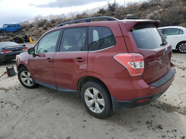 JF2SJAHC6FH569506 - 2015 SUBARU FORESTER 2.5I LIMITED MAROON photo 2