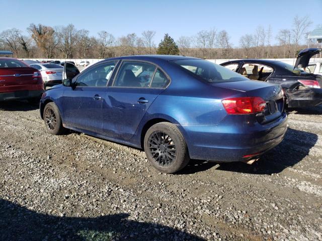 3VW1K7AJ9CM339305 - 2012 VOLKSWAGEN JETTA BASE BLUE photo 2