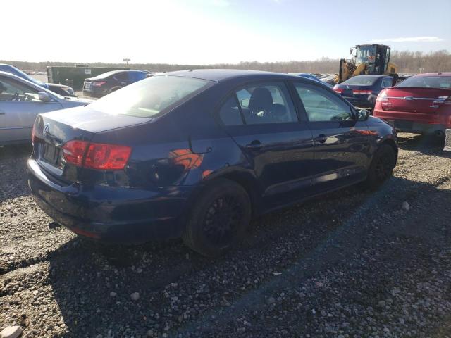 3VW1K7AJ9CM339305 - 2012 VOLKSWAGEN JETTA BASE BLUE photo 3