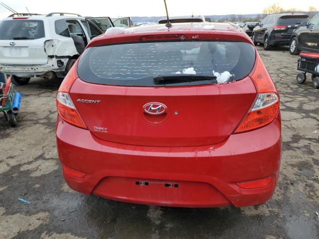 KMHCT5AE5CU044094 - 2012 HYUNDAI ACCENT GLS RED photo 6