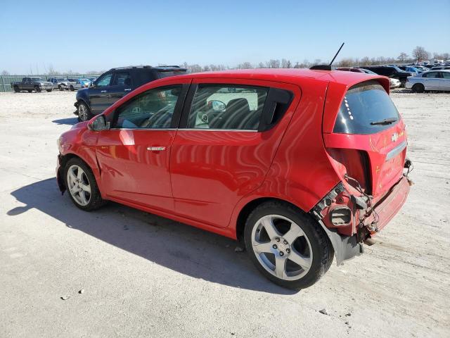 1G1JE6SB3F4188711 - 2015 CHEVROLET SONIC LTZ RED photo 2