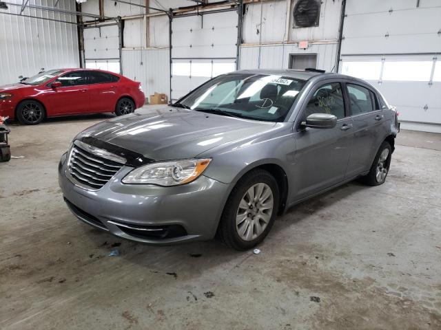 1C3CCBAB8DN772209 - 2013 CHRYSLER 200 LX GRAY photo 2