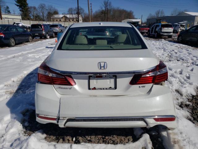 1HGCR3F07GA000661 - 2016 HONDA ACCORD EXL WHITE photo 6