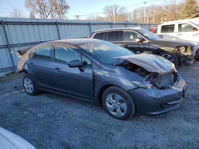 19XFB2F5XFE225917 - 2015 HONDA CIVIC LX GRAY photo 4