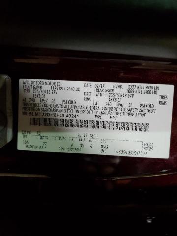 5LMTJ2DH6HUL40241 - 2017 LINCOLN MKC SELECT Բորդո լուսանկար 14