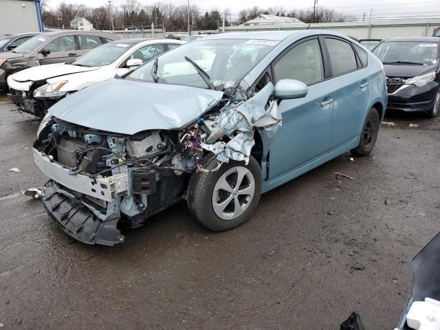 JTDKN3DU7F1998806 - 2015 TOYOTA PRIUS TURQUOISE photo 1