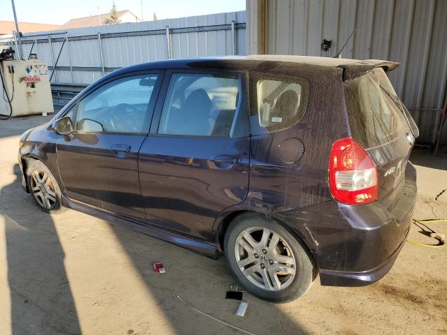 JHMGD38658S069911 - 2008 HONDA FIT SPORT BLACK photo 2