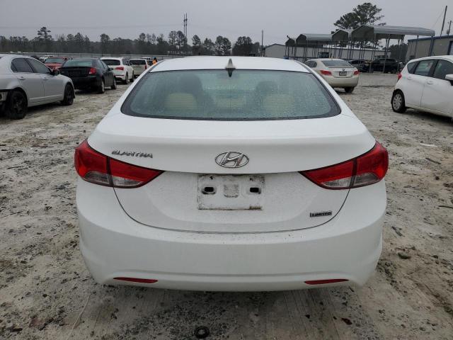 5NPDH4AE2DH264955 - 2013 HYUNDAI ELANTRA GLS WHITE photo 6