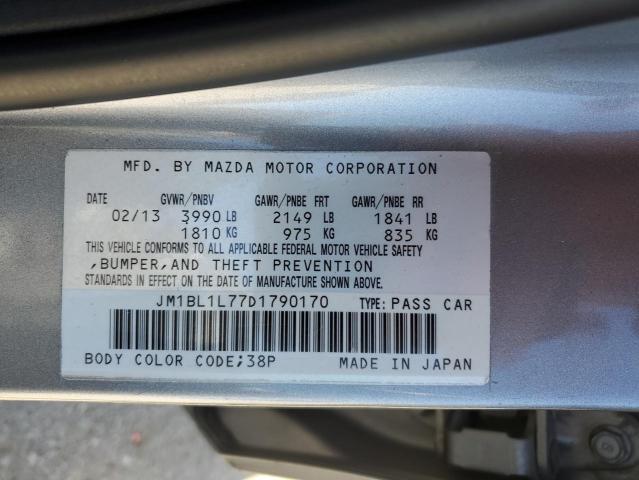 JM1BL1L77D1790170 - 2013 MAZDA 3 I SILVER photo 13