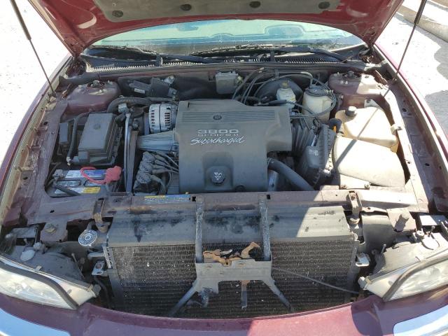 1G4CU541134157384 - 2003 BUICK PARK AVENU BURGUNDY photo 11