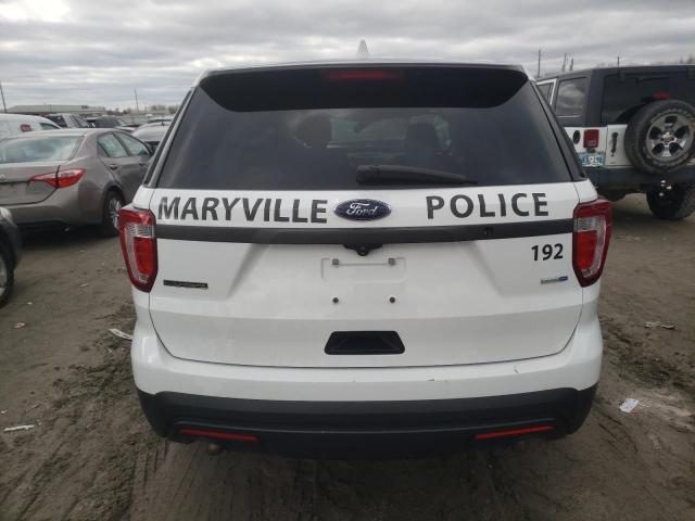 1FM5K8AR6HGE02163 - 2017 FORD EXPLORER POLICE INTERCEPTOR WHITE photo 6