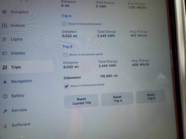 5YJSA1E47GF134457 - 2016 TESLA MODEL S ნაცრისფერი ფოტო 9