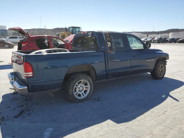 1B7GL2AN7YS654120 - 2000 DODGE DAKOTA QUAD BLUE photo 3