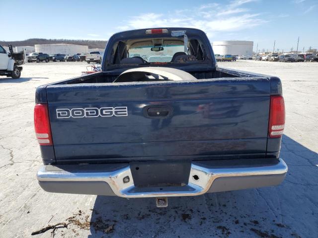 1B7GL2AN7YS654120 - 2000 DODGE DAKOTA QUAD BLUE photo 6