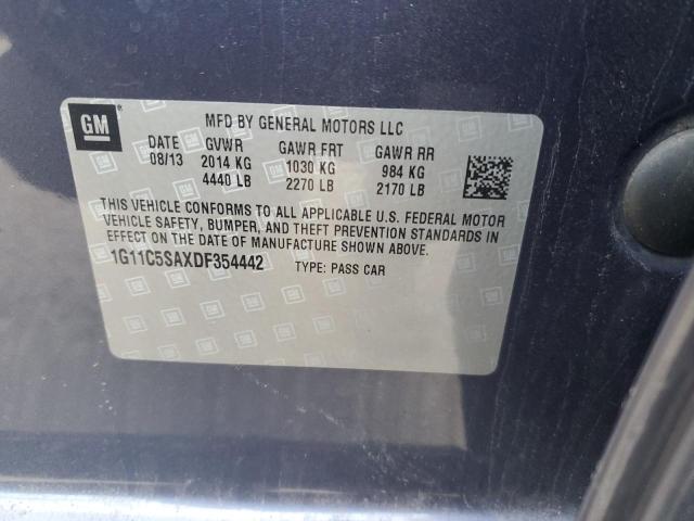 1G11C5SAXDF354442 - 2013 CHEVROLET MALIBU 1LT BLUE photo 13